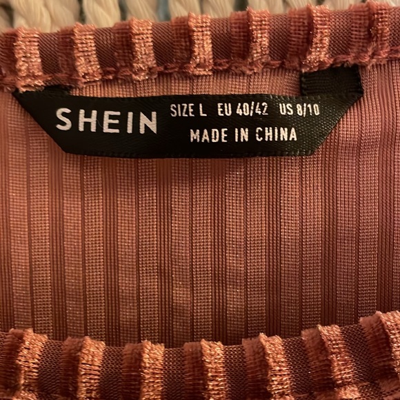 Light Pink velvet Long Sleeve Undershirt - Picture 3 of 3